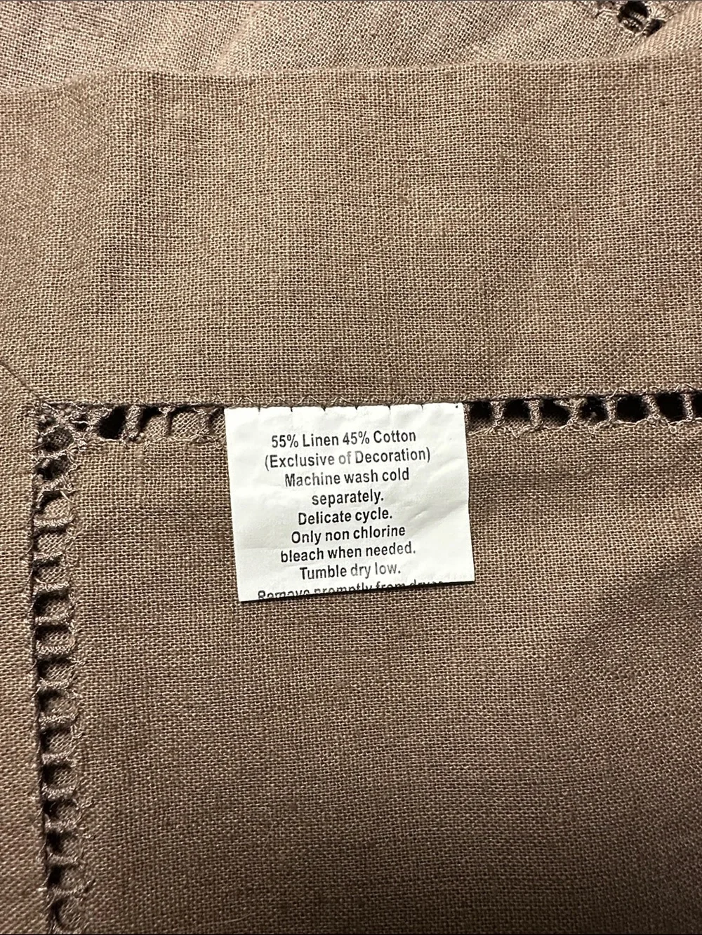 Linen and cotton blend • cloth placemats • set of 6